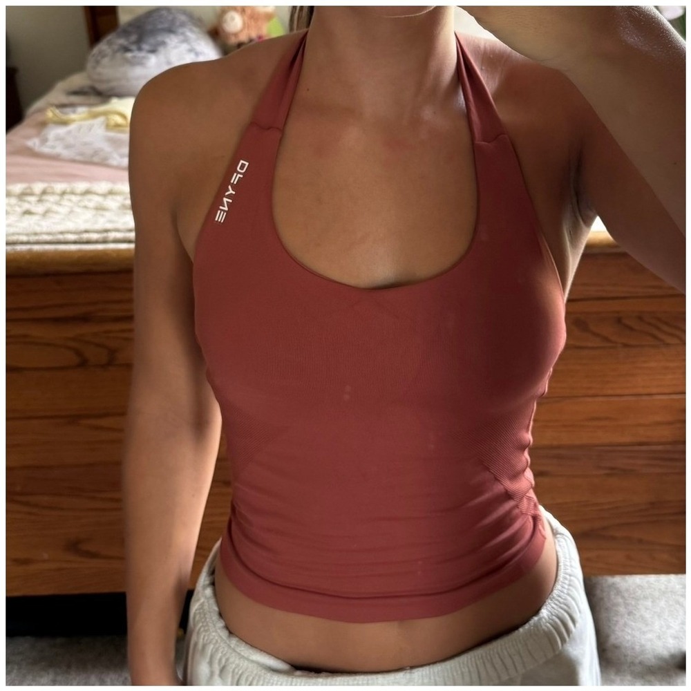Dfyne impact halter top copper small